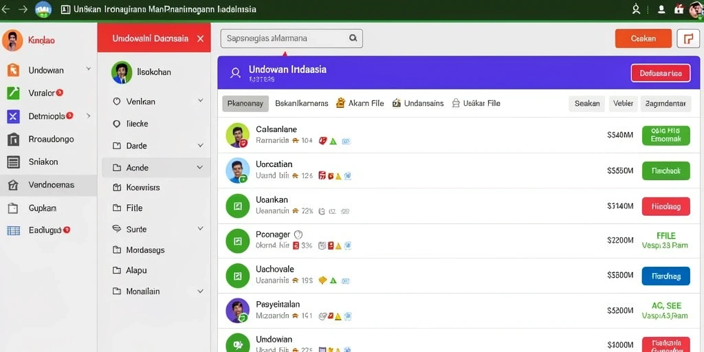 Tampilan antarmuka pengguna yang menarik dan mudah dinavigasi.