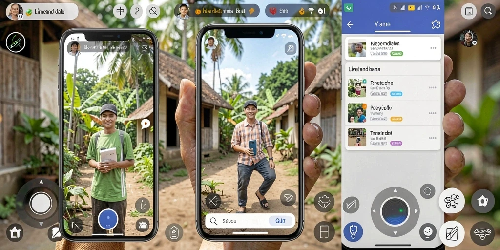 Tampilan antarmuka utama 55RT yang menarik.