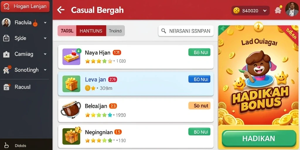Tampilan antarmuka yang sederhana dan intuitif.