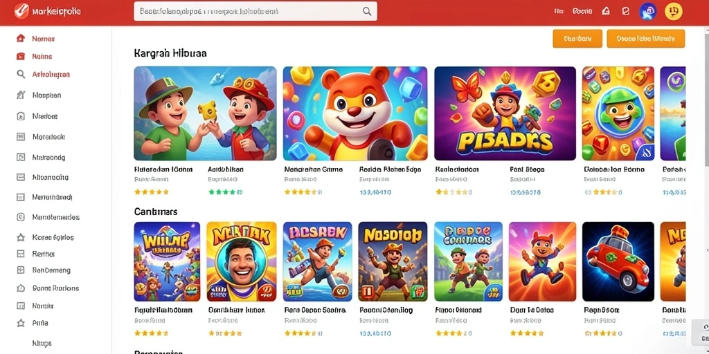 Tampilan menu utama BIGHOKI yang menarik dan mudah dinavigasi.