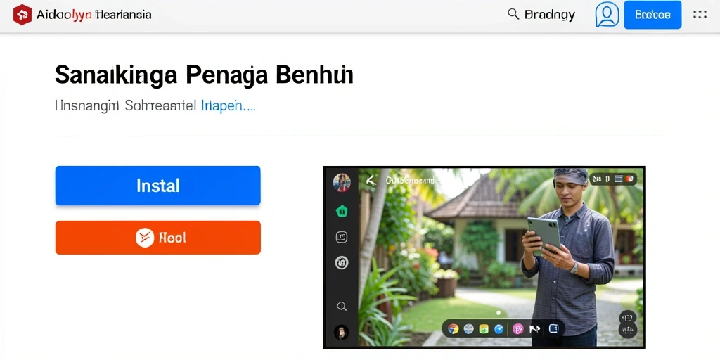 Tampilan awal aplikasi DENTOTO yang menarik.