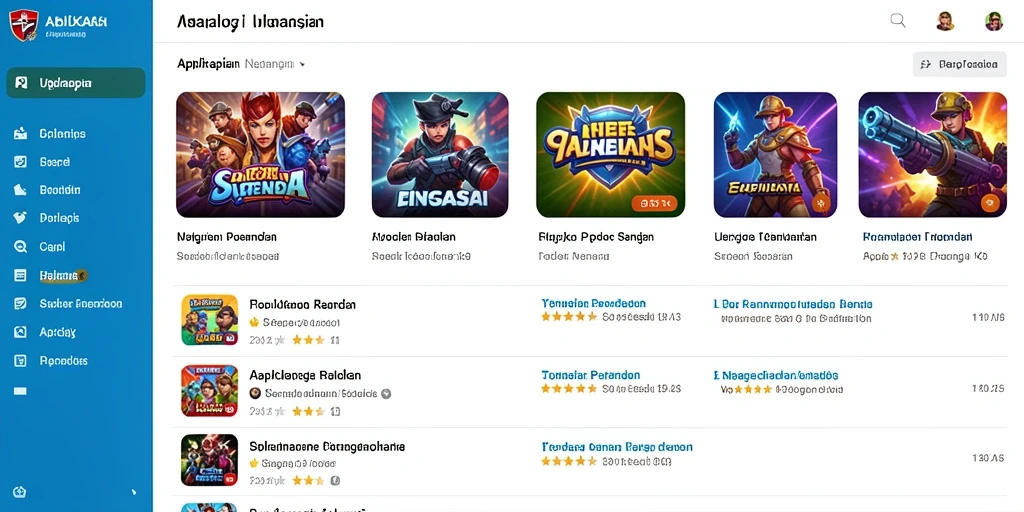 Screenshot menunjukkan antarmuka permainan yang menarik dan mudah dinavigasi.