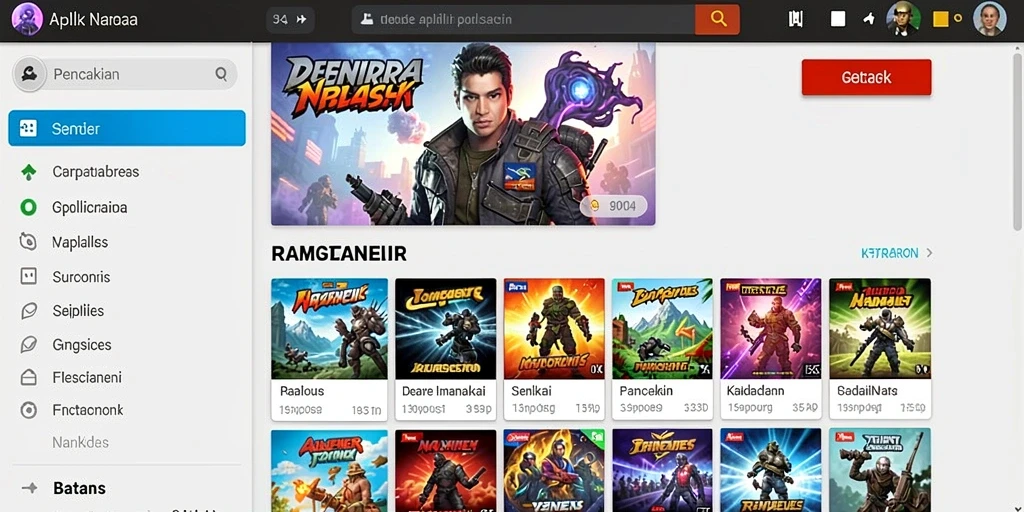 Tampilan antarmuka aplikasi yang menarik.