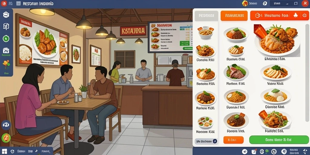 Tampilan utama SPINHARTA yang menarik dan berwarna.