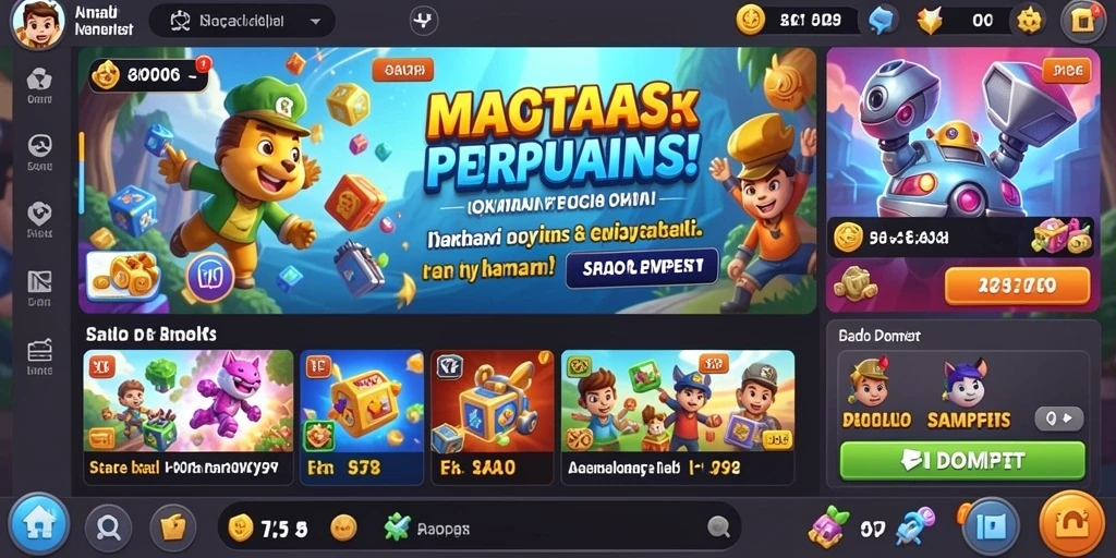 Tampilan utama yang menarik dan interaktif.
